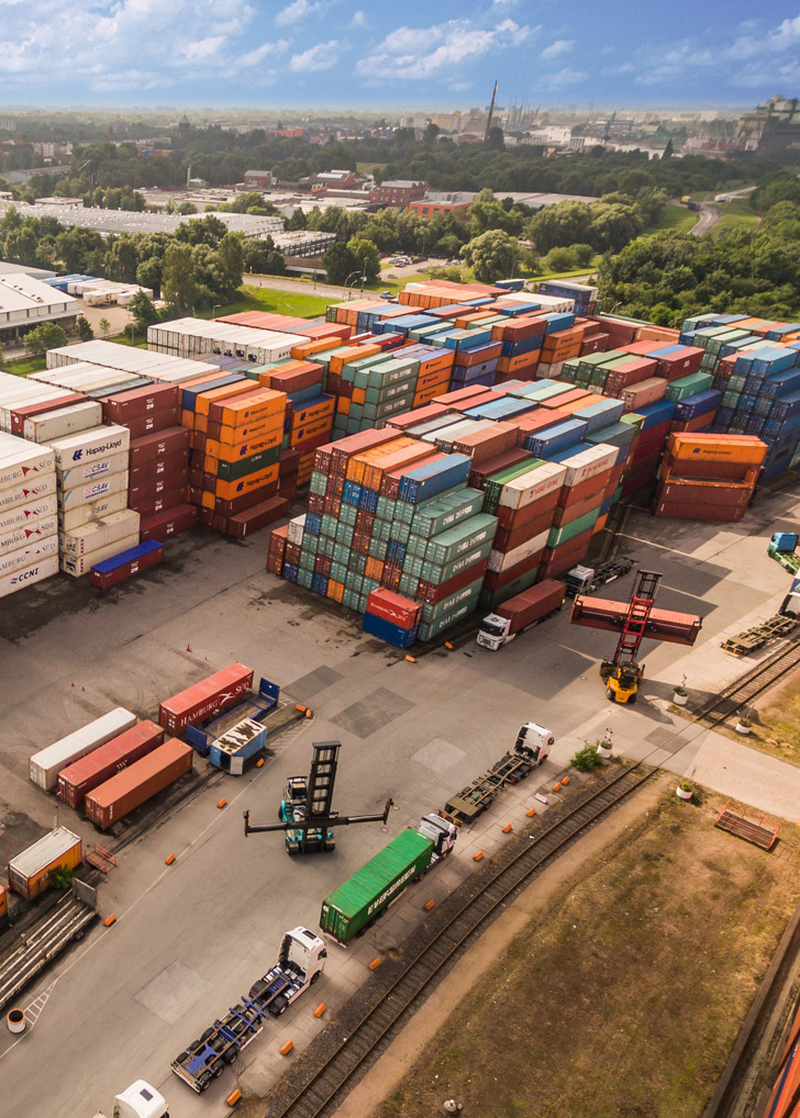 Containerumschlag Hamburg